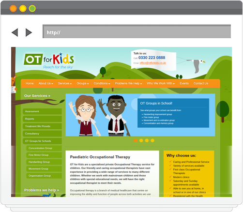 Website screenshot Website screenshot